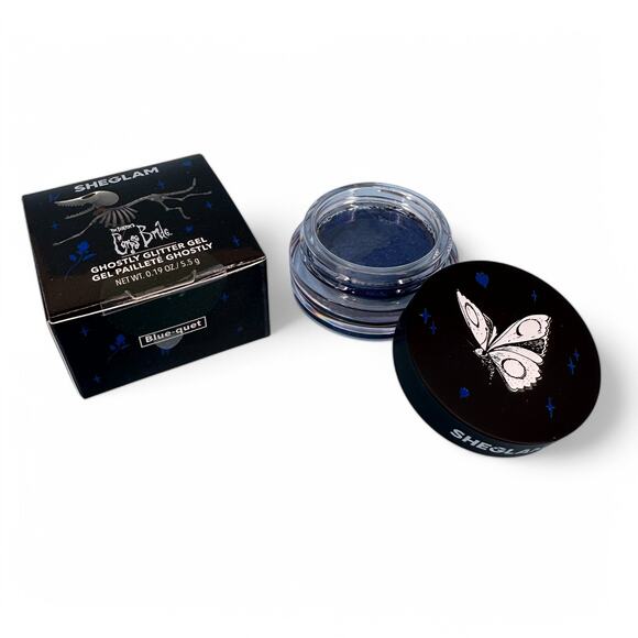 Tim Burton's Corpse Bride Ghostly Glitter Gel Eyeshadow Blue-quet Sheglam - Picture 3 of 4